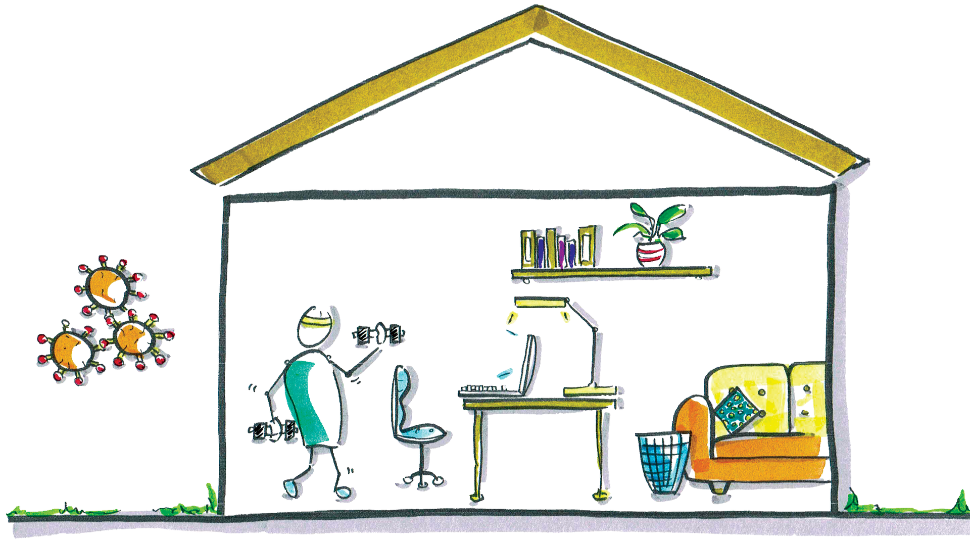 Fit im Home Office - akademie für Coaching Gesundheit und Führung