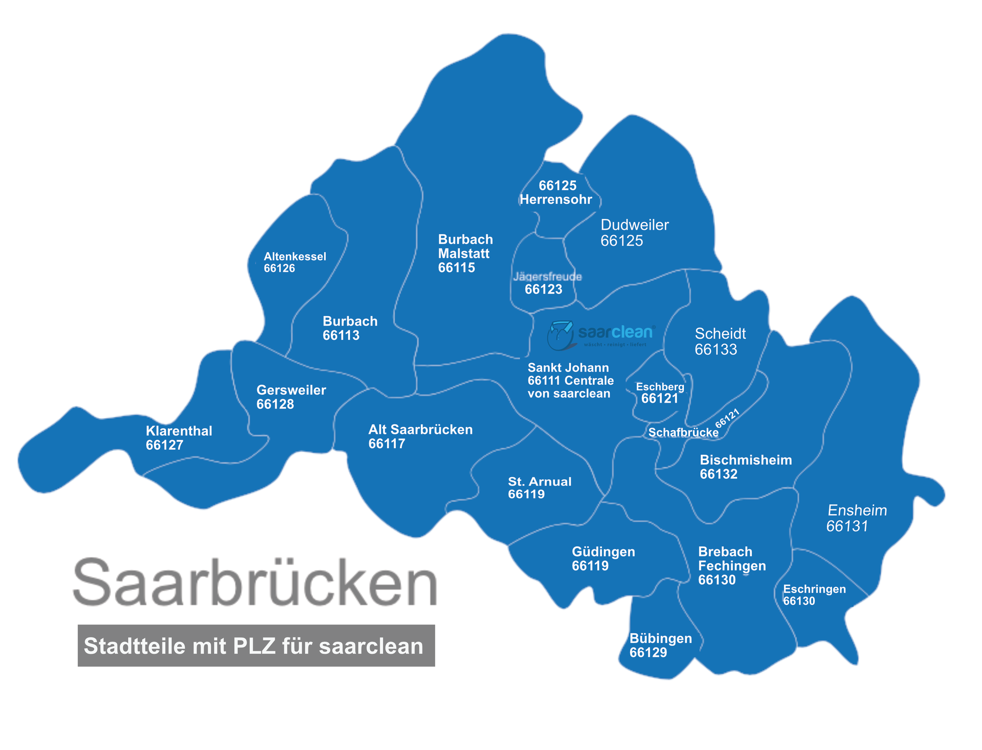 Liefergebiet & Kosten - saarclean wäscht-reinigt-liefert
