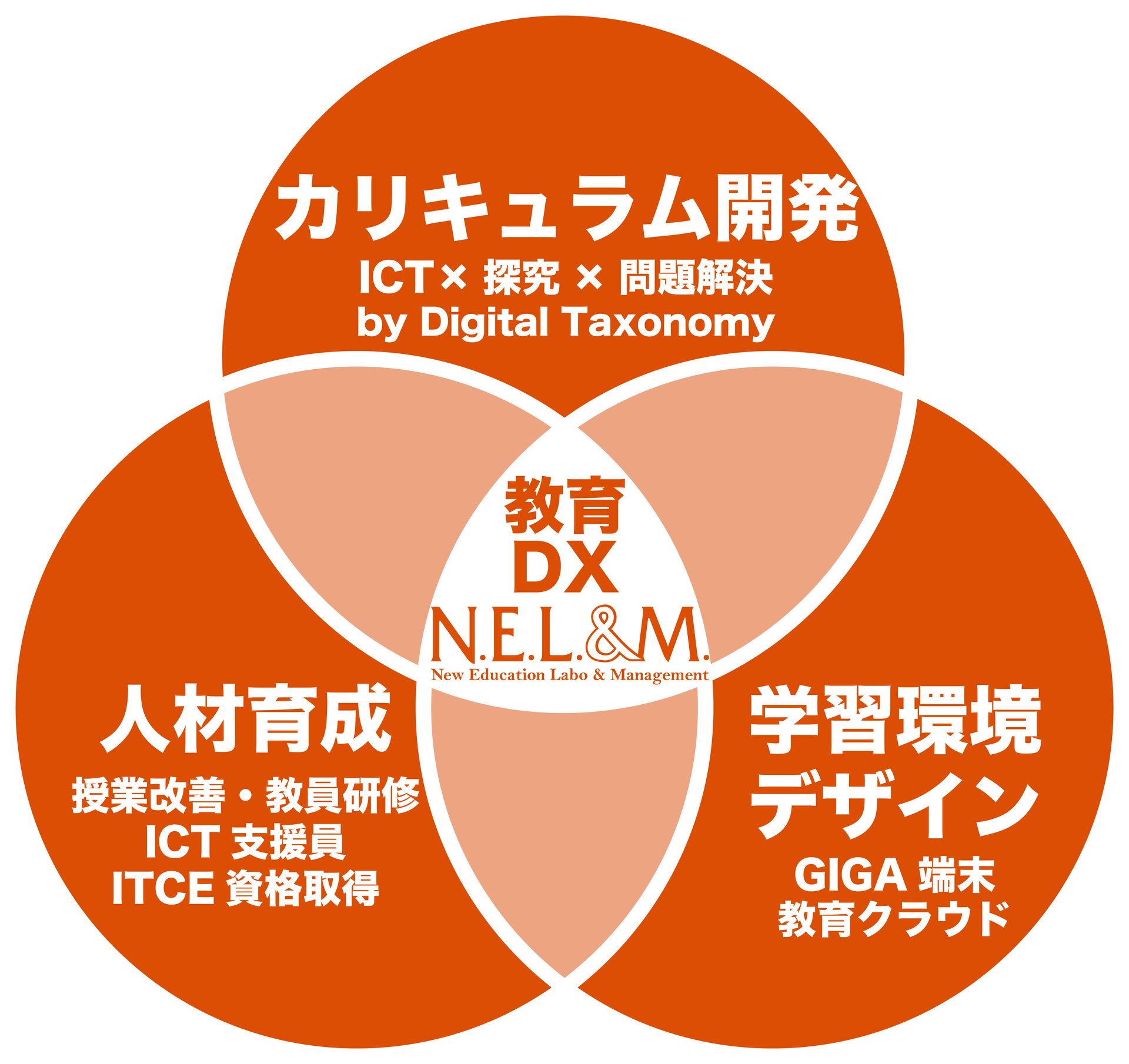 探究×ICT活用、教員研修、学習プログラムの開発、教育ICT人材育成