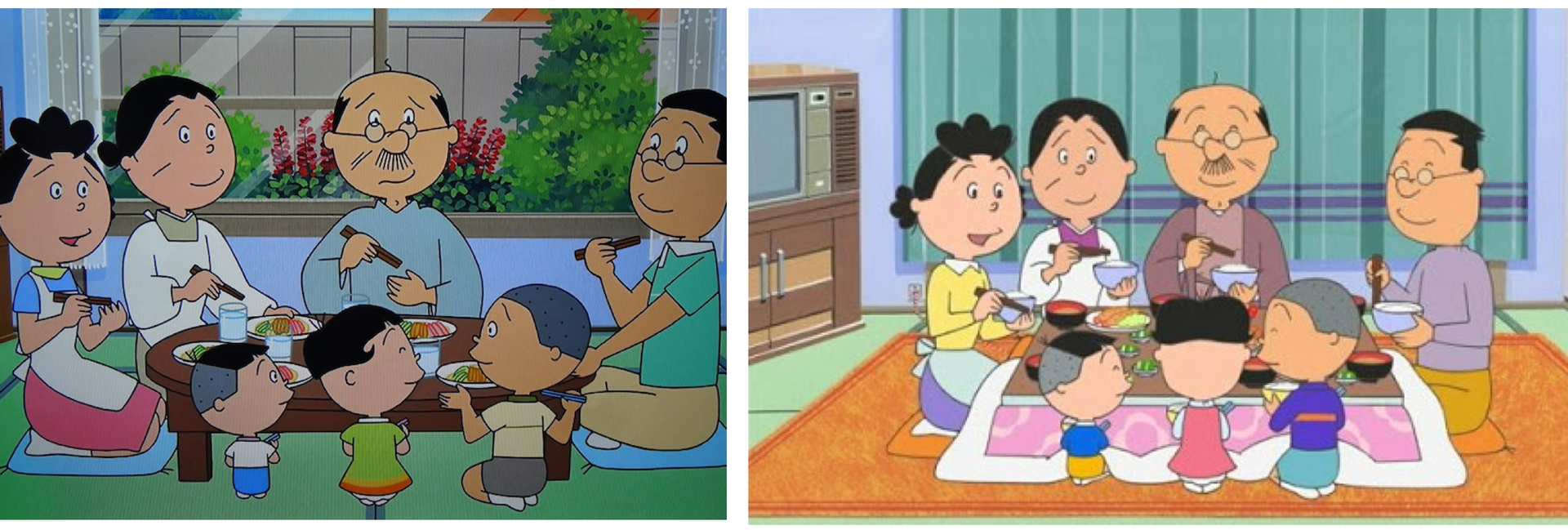 サザエさんの食卓 どこが違うか分かりますか 札幌市西区西野 森下歯科