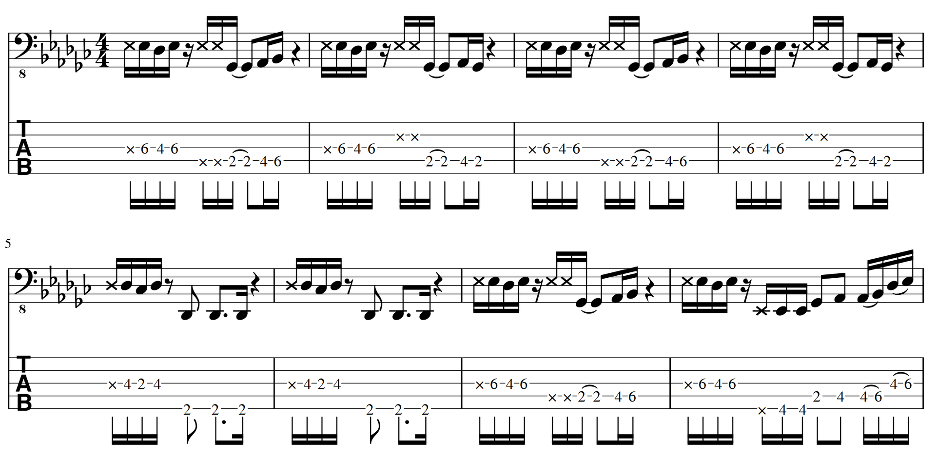 m p ベース講座 フレーズ Tab譜 m p ベース講座 フレーズ Tab譜