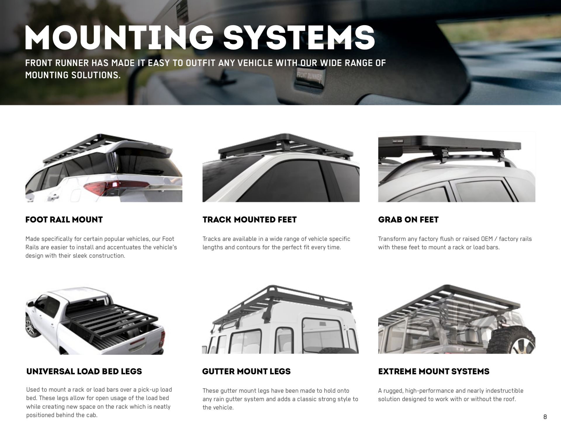 ABOUT ROOF RACK ルーフラックとキャンピングギアのFRONT RUNNER。ランドクルーザー用アルミ製ルーフラックやキャンプ