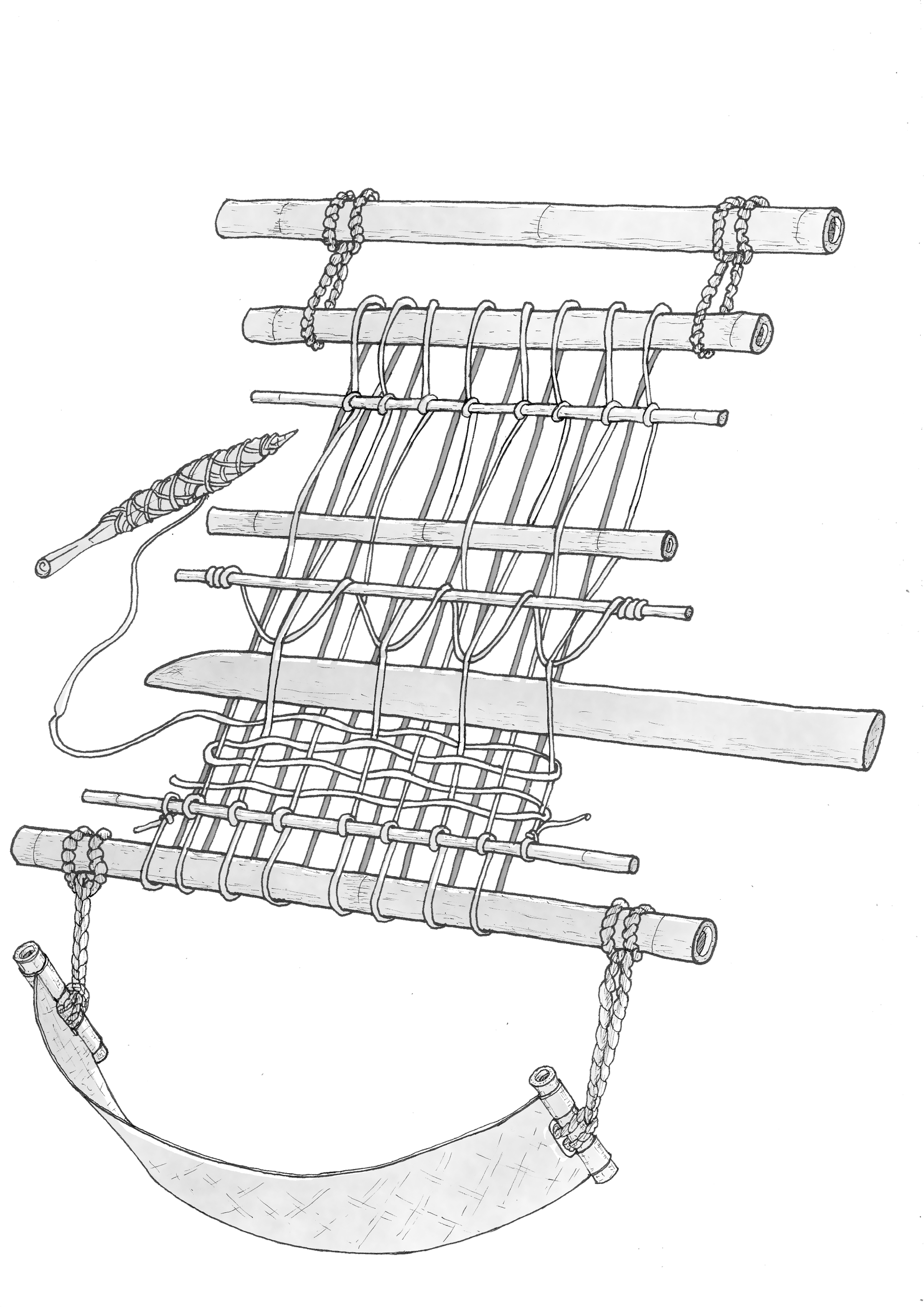 Components of Loin Looms Personal Pouch Project