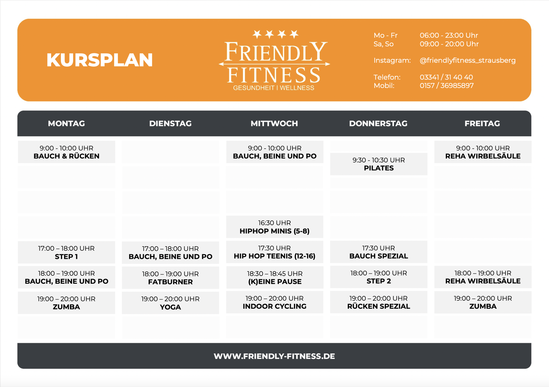 Kursplan friendlyfitnessdes seite!