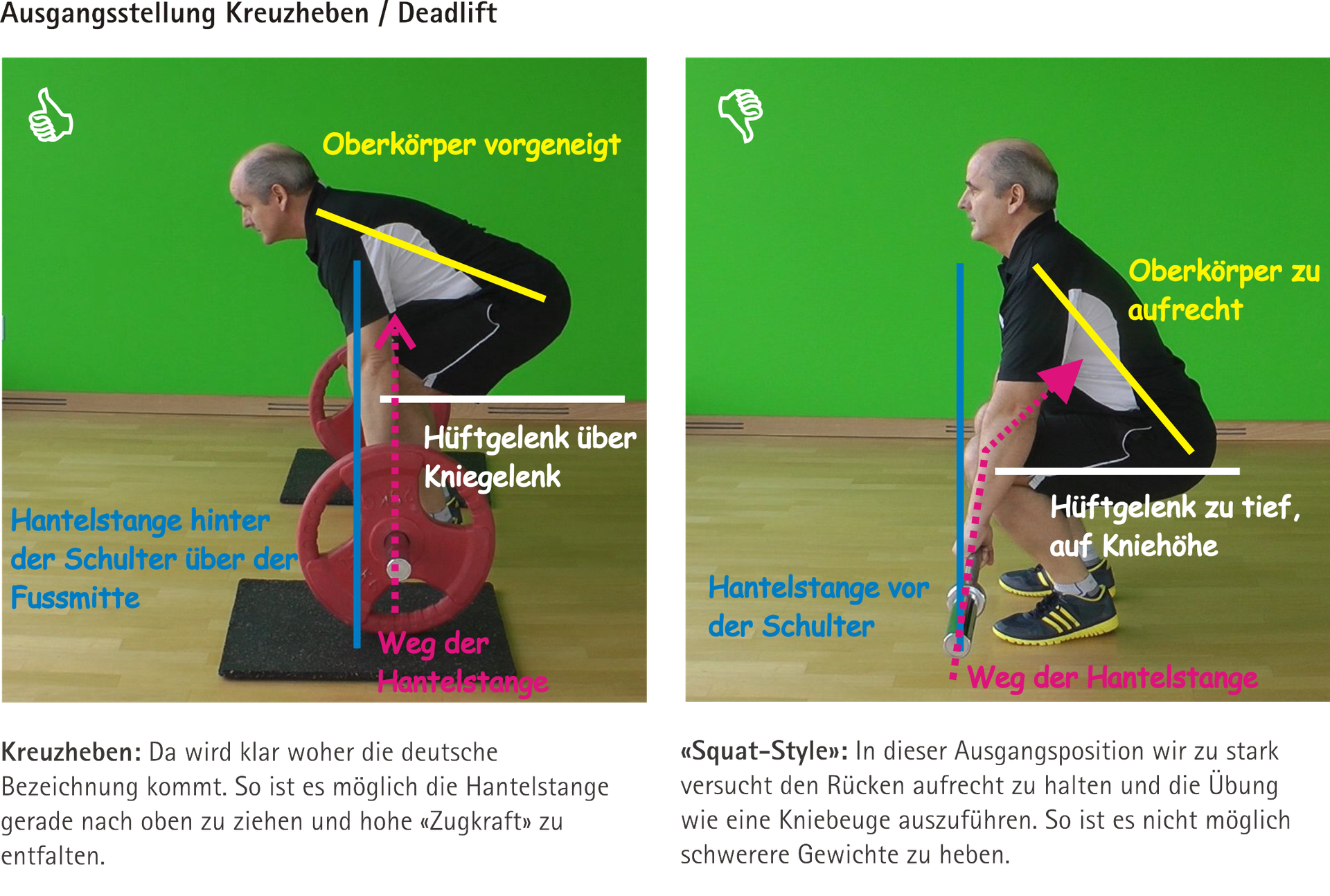 Deadlift: Kreuzheben oder Kniebeuge? - SART - aktiv vernetzt - Schweizerische Arbeitsgruppe für ...