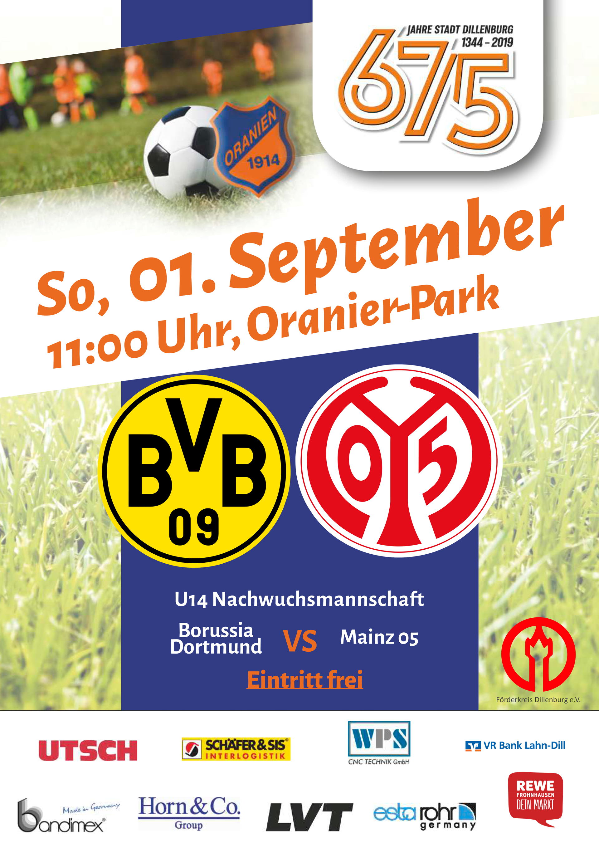 U14 Testspiel: Borussia Dortmund - Mainz 05 - ssv-oraniens ...
