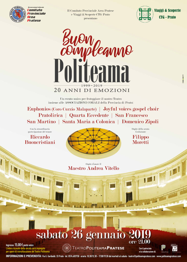 26 Gennaio 2019 > Teatro Politeama Pratese Benvenuti su Joyful Voices Gospel Choir di Prato 26 Gennaio 2019 > Teatro Politeama Pratese Benvenuti su Joyful Voices Gospel Choir di Prato