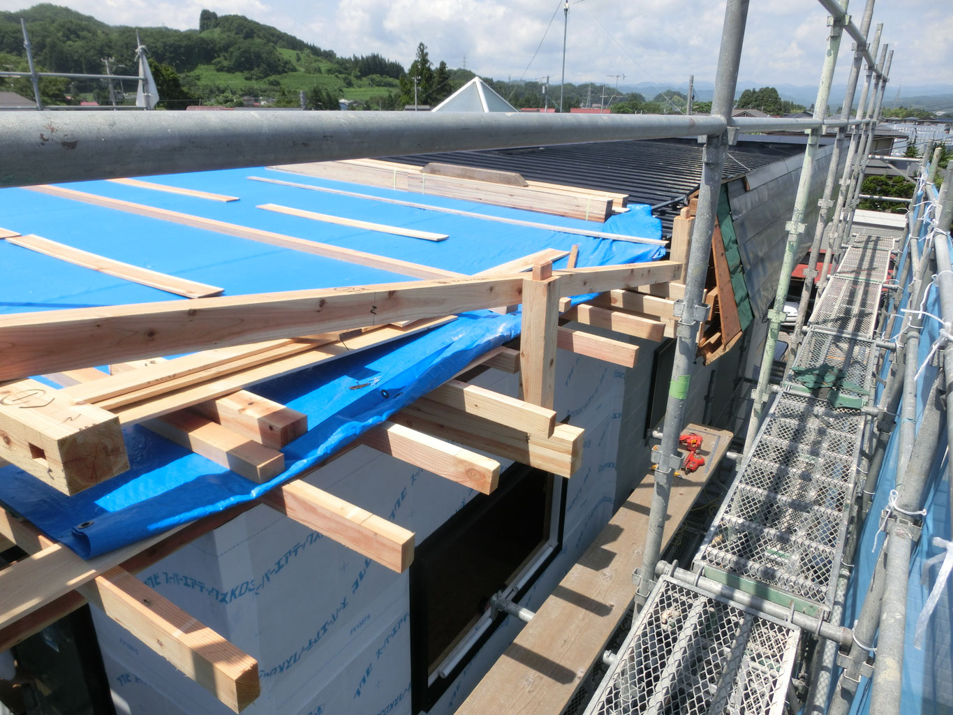 H様邸 無落雪パラペット屋根 有限会社安藤建設 山形県朝日町