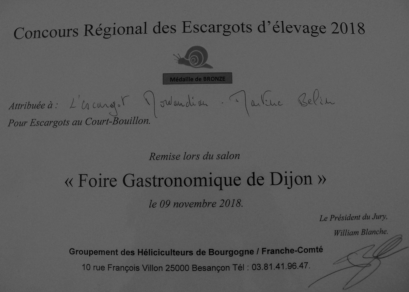 FRANCAISE DE GASTRONOMIE Escargots de Bourgogne belle grosseur 5