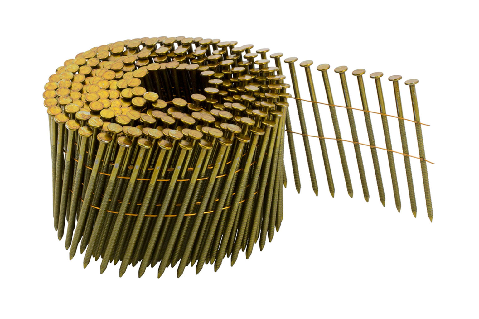 Coilnägel 16° drahtgebunden 2,1x50mm verzinkt gerillt geharzt 9.000 zertifiziert Coilnägel 16° drahtgebunden 2,1x50mm verzinkt gerillt geharzt 9.000 zertifiziert