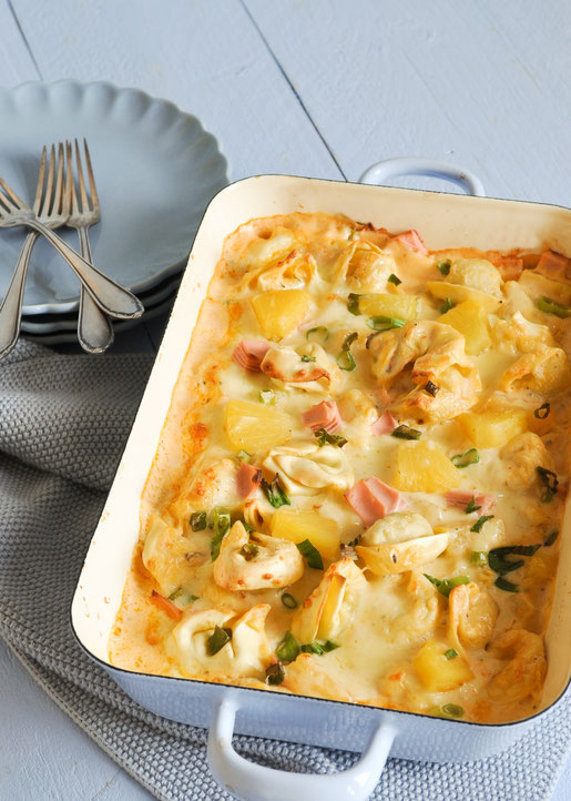 Tortellini-Auflauf "Hawaii". Kinderliebling. - mix dich glücklich