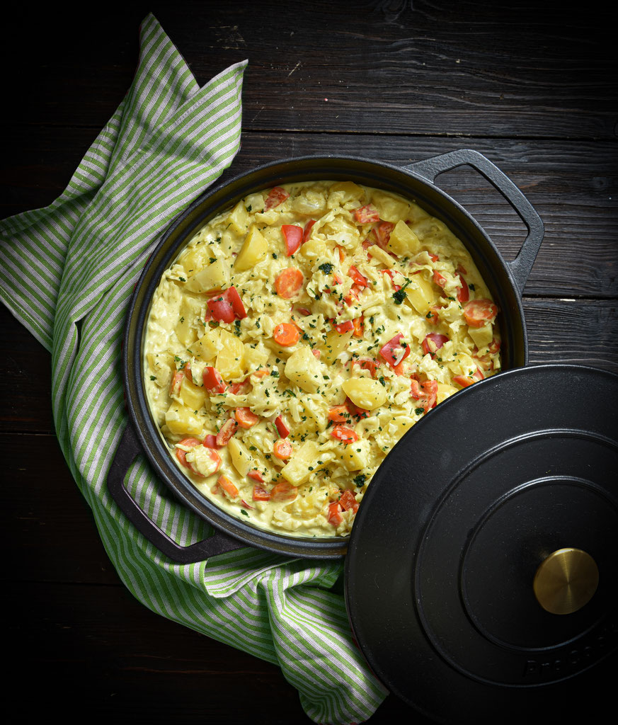 Curry-Wirsingtopf. Mit Kartoffeln. - mix dich glücklich (Thermomix-Rezepte)