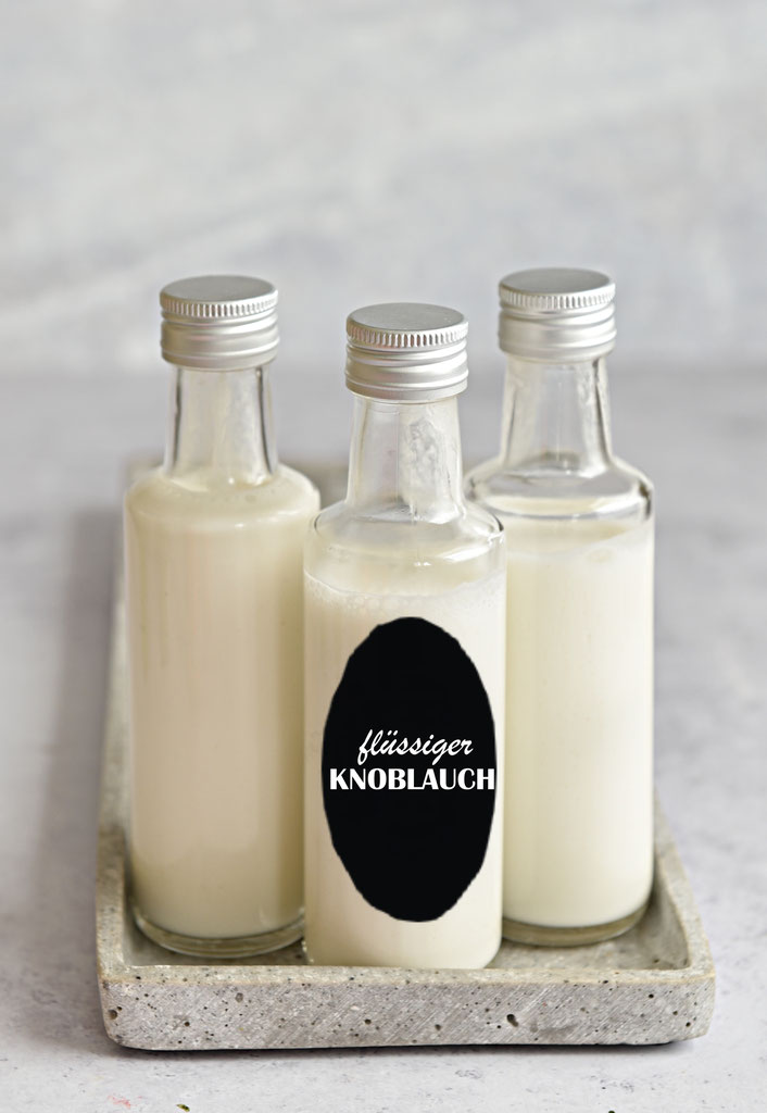 Flussiger Knoblauch Zum Wurzen Mix Dich Glucklich Thermomix Rezepte Fur Food Non Food Essen Kosmetik Putzmittel Etc