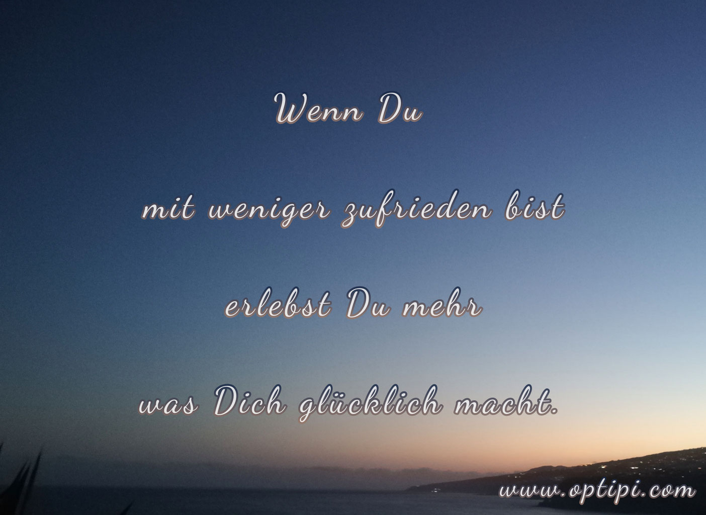 Weniger ist mehr optipi