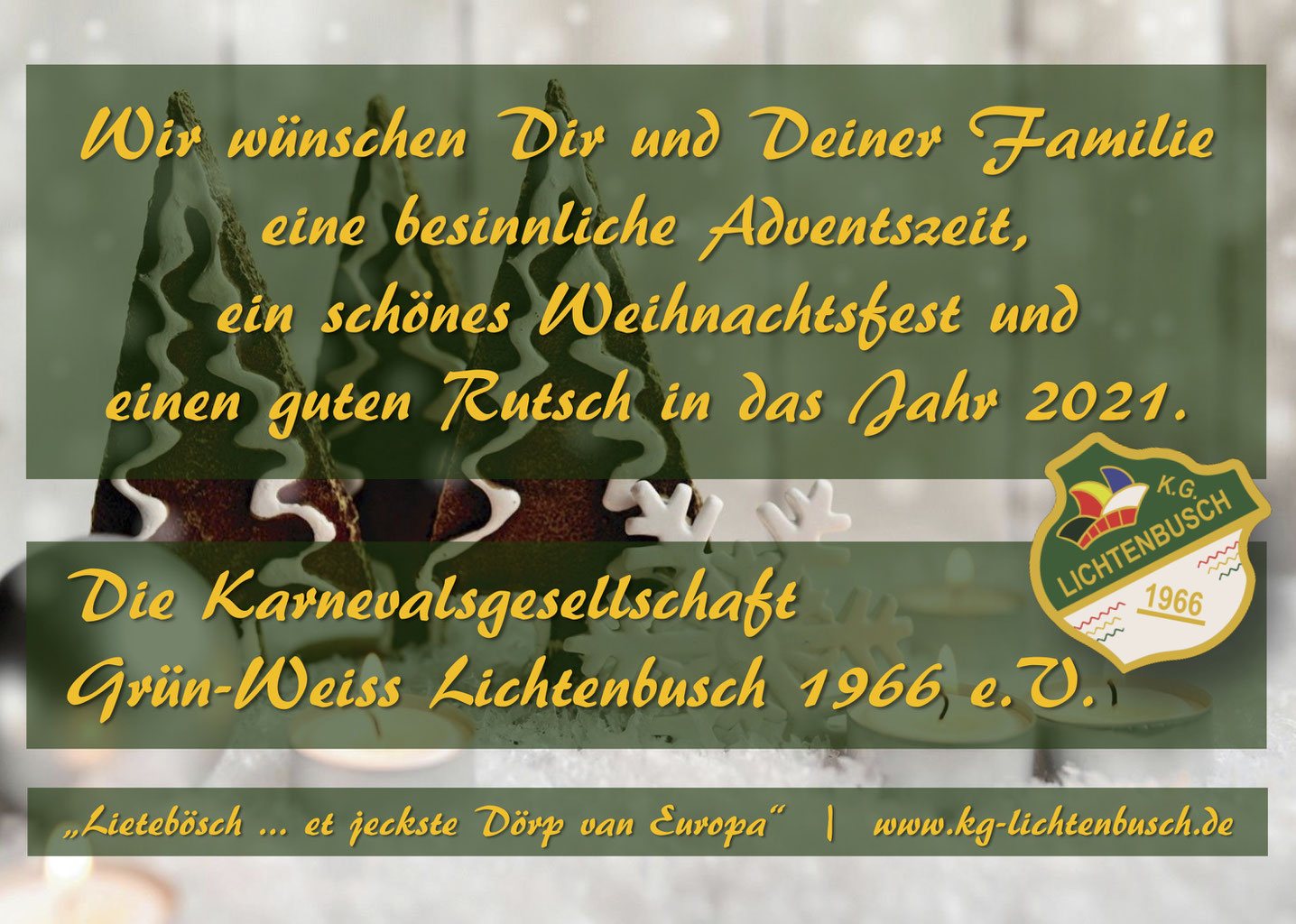 Frohe Weihnachten Und Einen Guten Rutsch Kg Grun Weiss Lichtenbusch 1966 E V Für mich war 2011 extrem aufregend und erfolgreich. einen guten rutsch