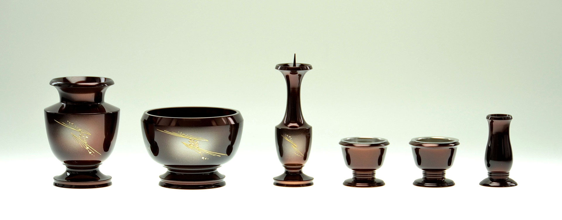 高岡銅器、蓮型筆洗い月真銘 高岡銅器、蓮型筆洗い月真銘