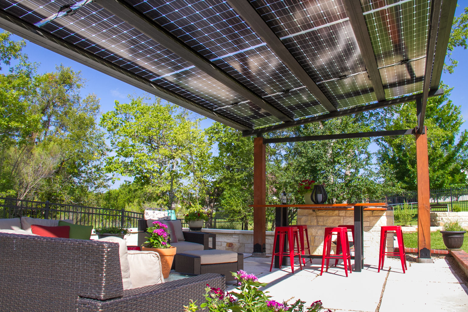 Solar Pergola - the most beautiful solar - PV Panels and Solar Power