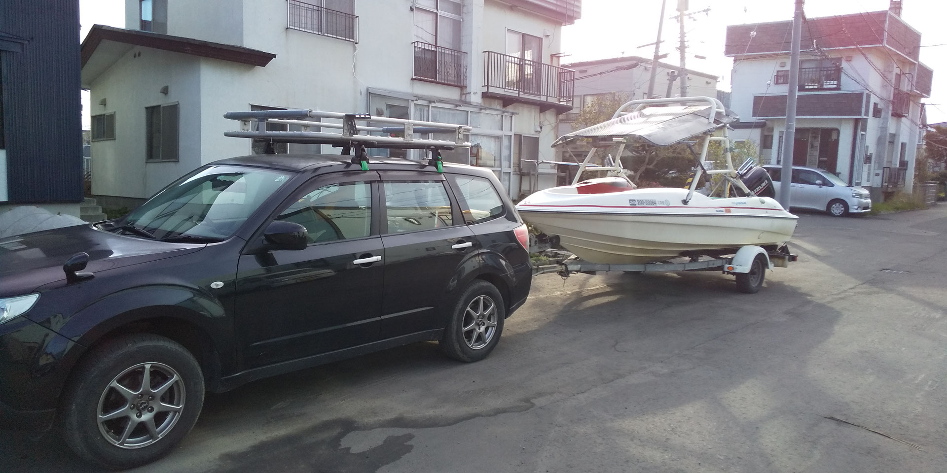 値引しました]ボートトレーラー、キャンプトレーラー