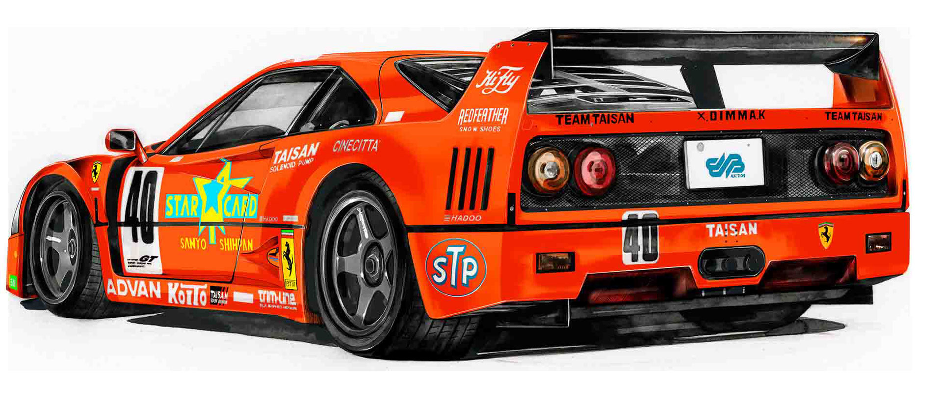 TAISAN STAR CARD F40 - プロイラストレーターがオーダー制作します