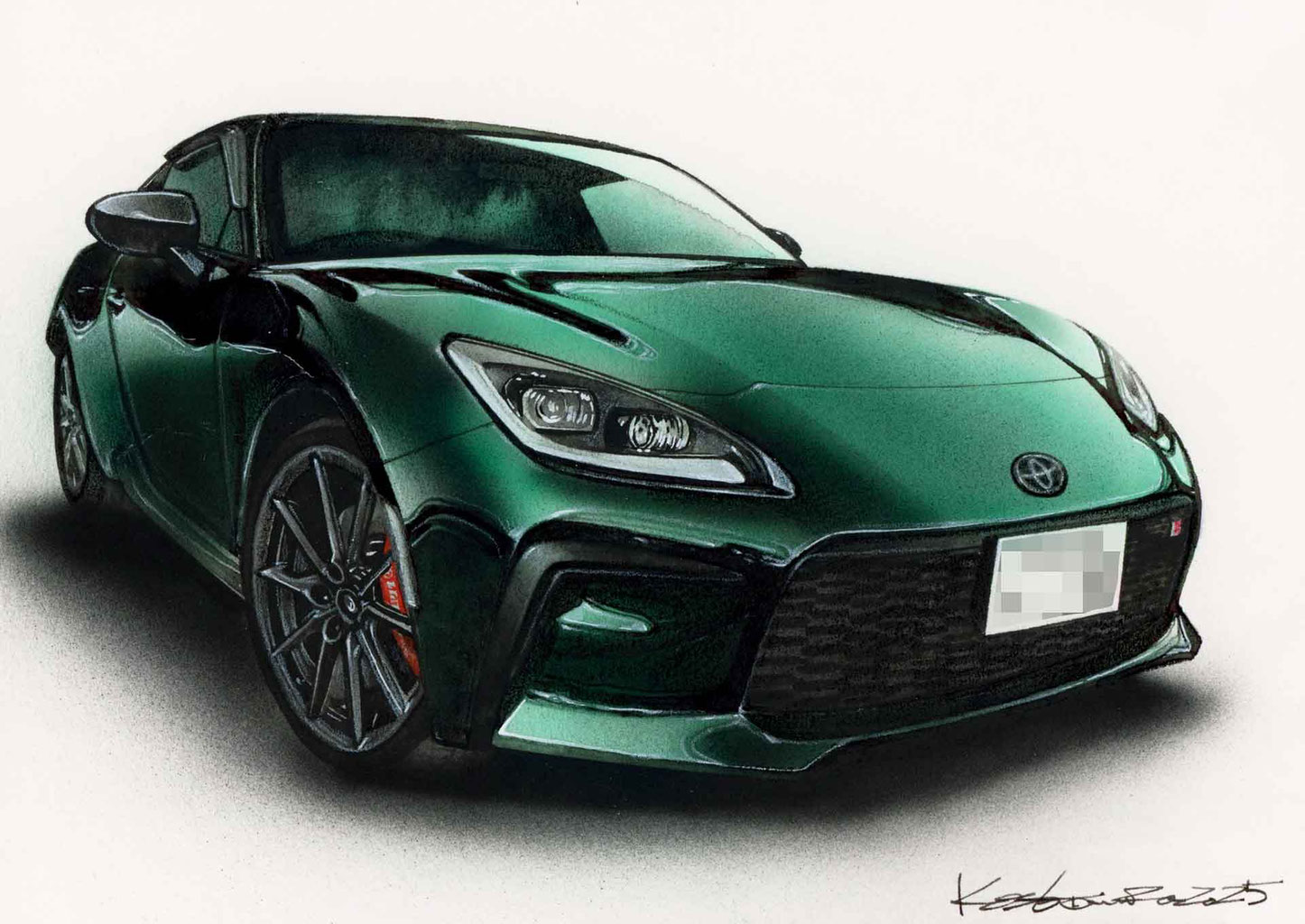 GR86車絵イラスト - プロイラストレーターがオーダー制作します