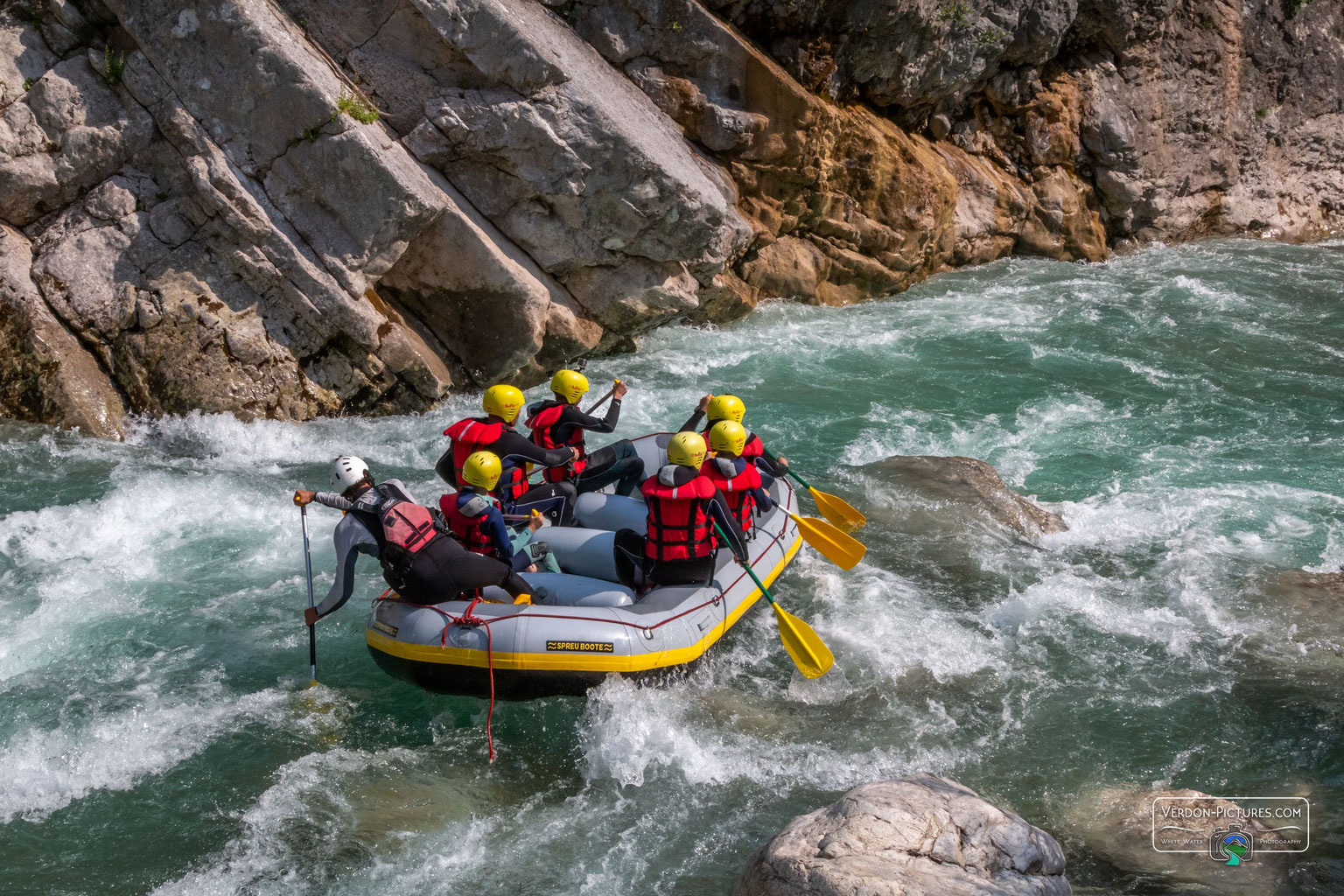 White Water challenging Rafting Verdon Gorges - Raft Session