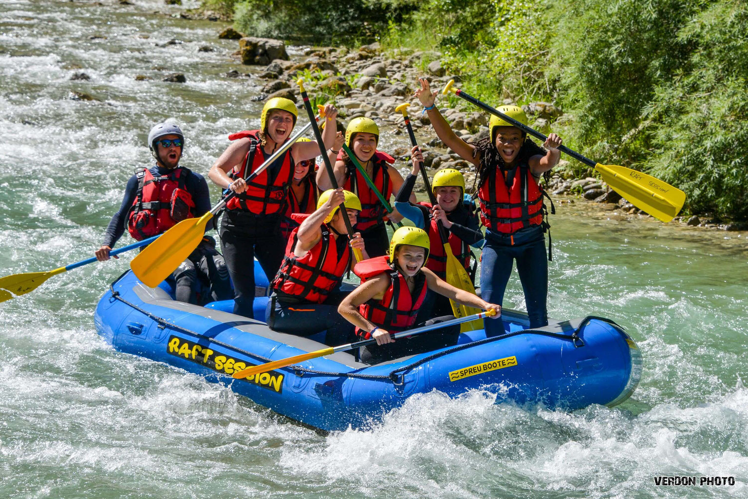 White Water Family Rafting Verdon Gorges - Raft Session