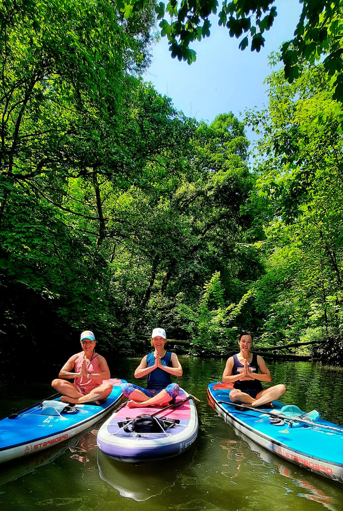 SUP Yoga Kurse und SUP Neckar, Stand Up Paddling, SUP Kurse