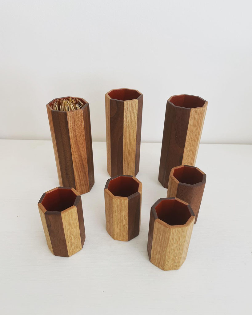 新作の茶筅筒と茶巾筒 ～オーダーメイド家具・キャビネット・お