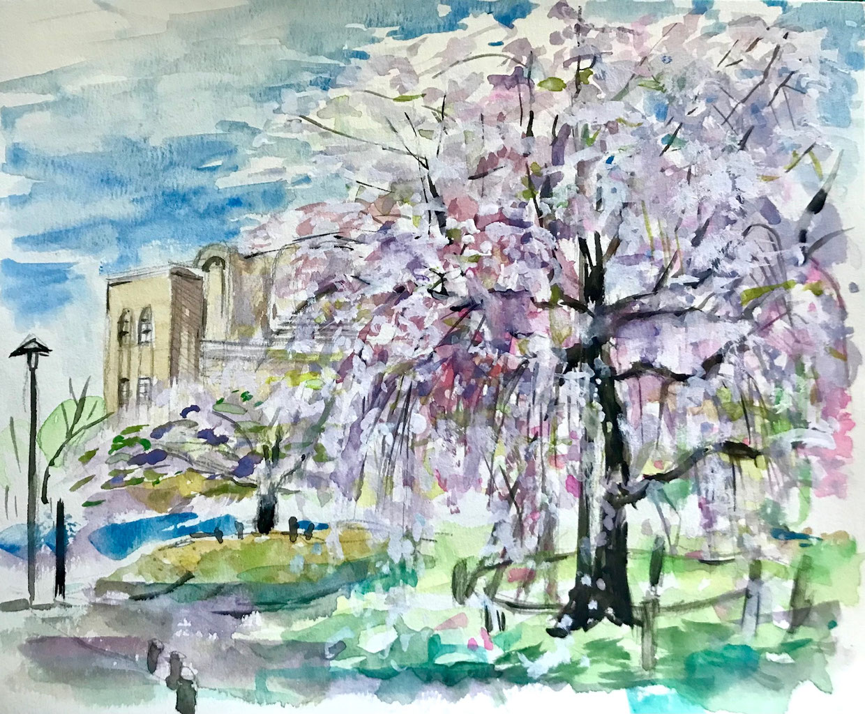 創造の聖なる父母（水彩画） 水彩教室案内（大人対象・名古屋） - 水彩/絵画造形教室 suiren