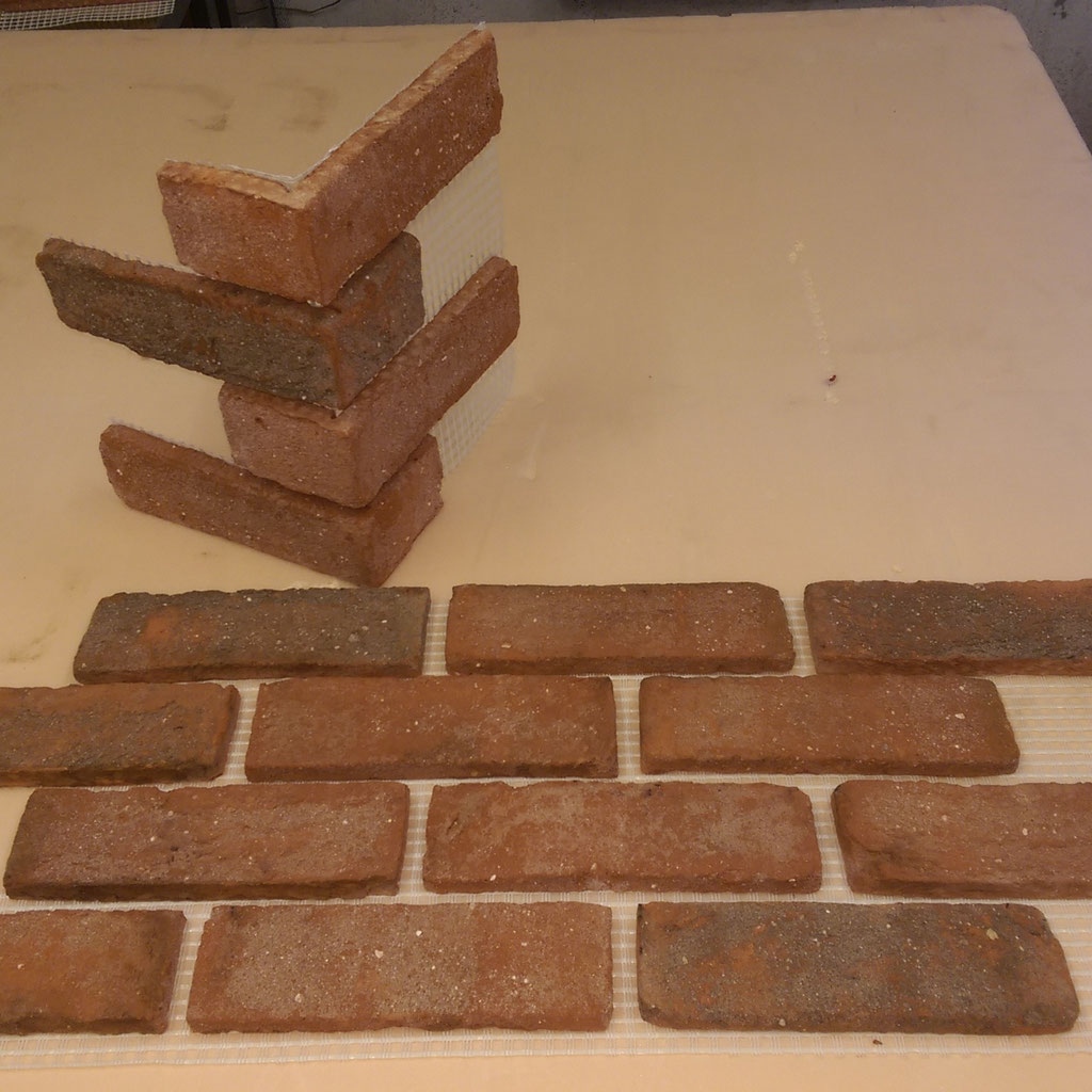 Red Sanded Brick Slips Brick Bond Solutions