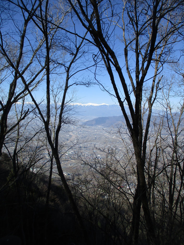 甲州高尾山と塩ノ山 山の絵