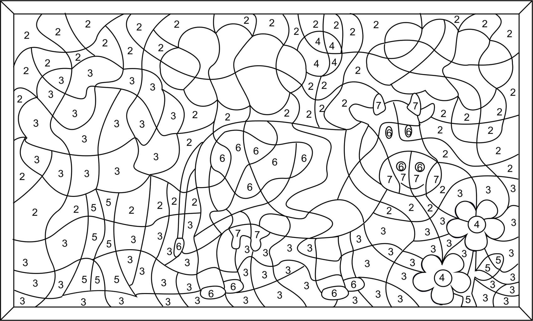 Coloriage Magique Chiffres Romains Coloriages magiques - dragono.fr
