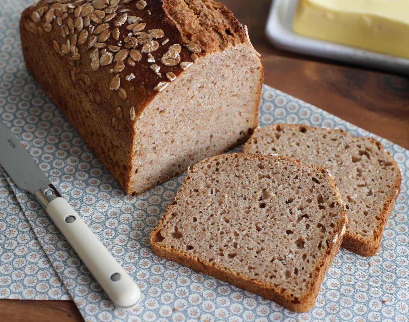 Dinkel-Emmerbrot ohne Hefe - Ferment statt Hefe
