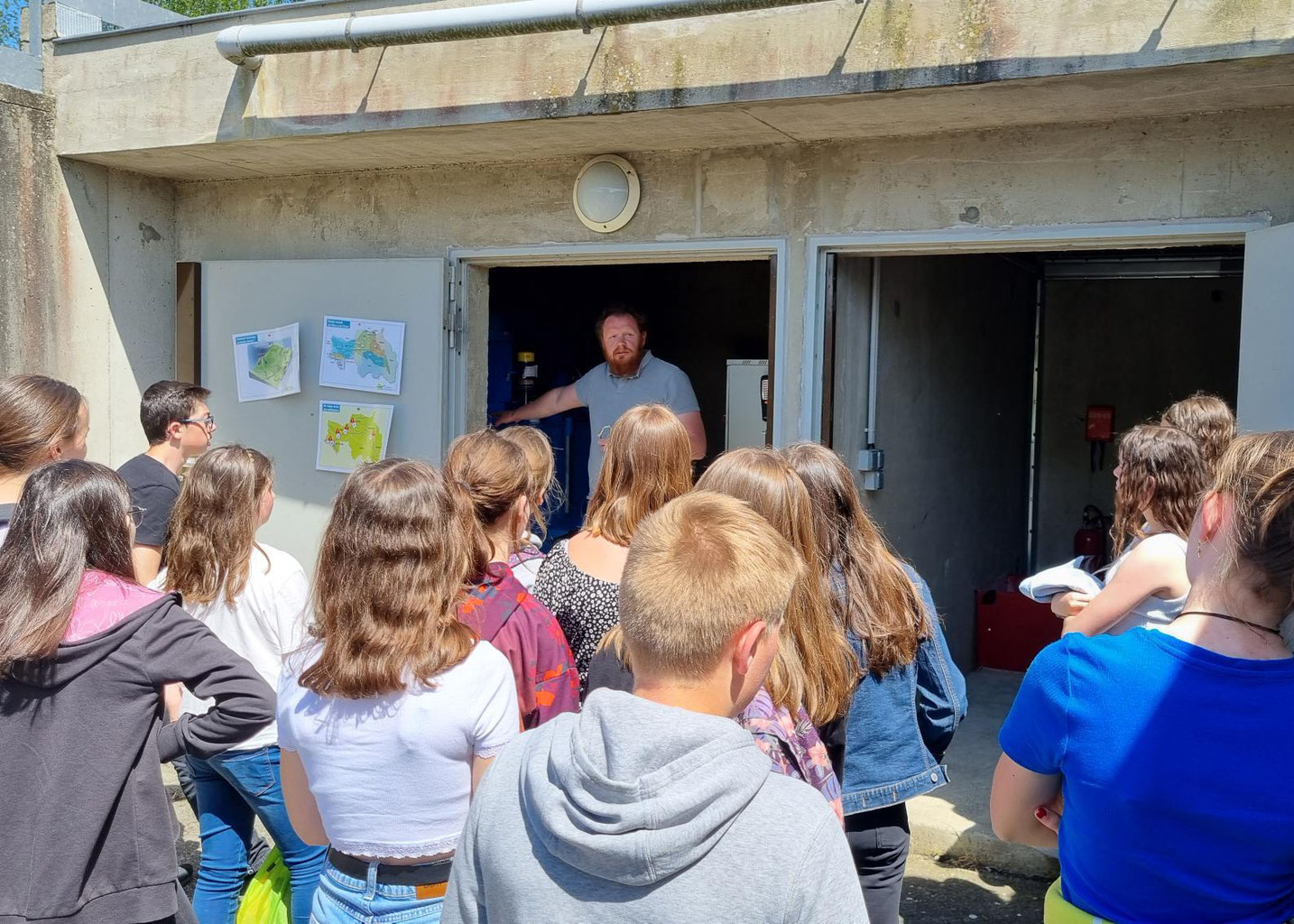 Des collégiens visitent le barrage de Proisy - Entente Oise Aisne