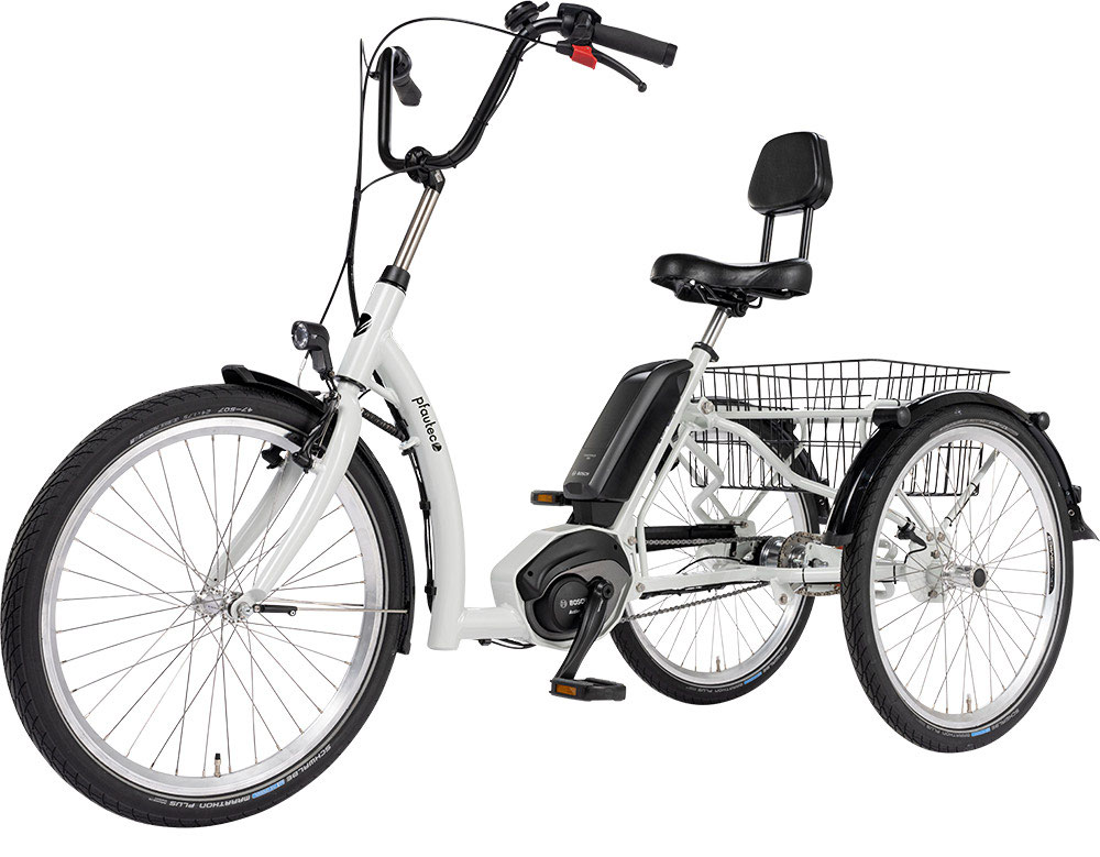 fahrrad mit 3 rädern und elektromotor
