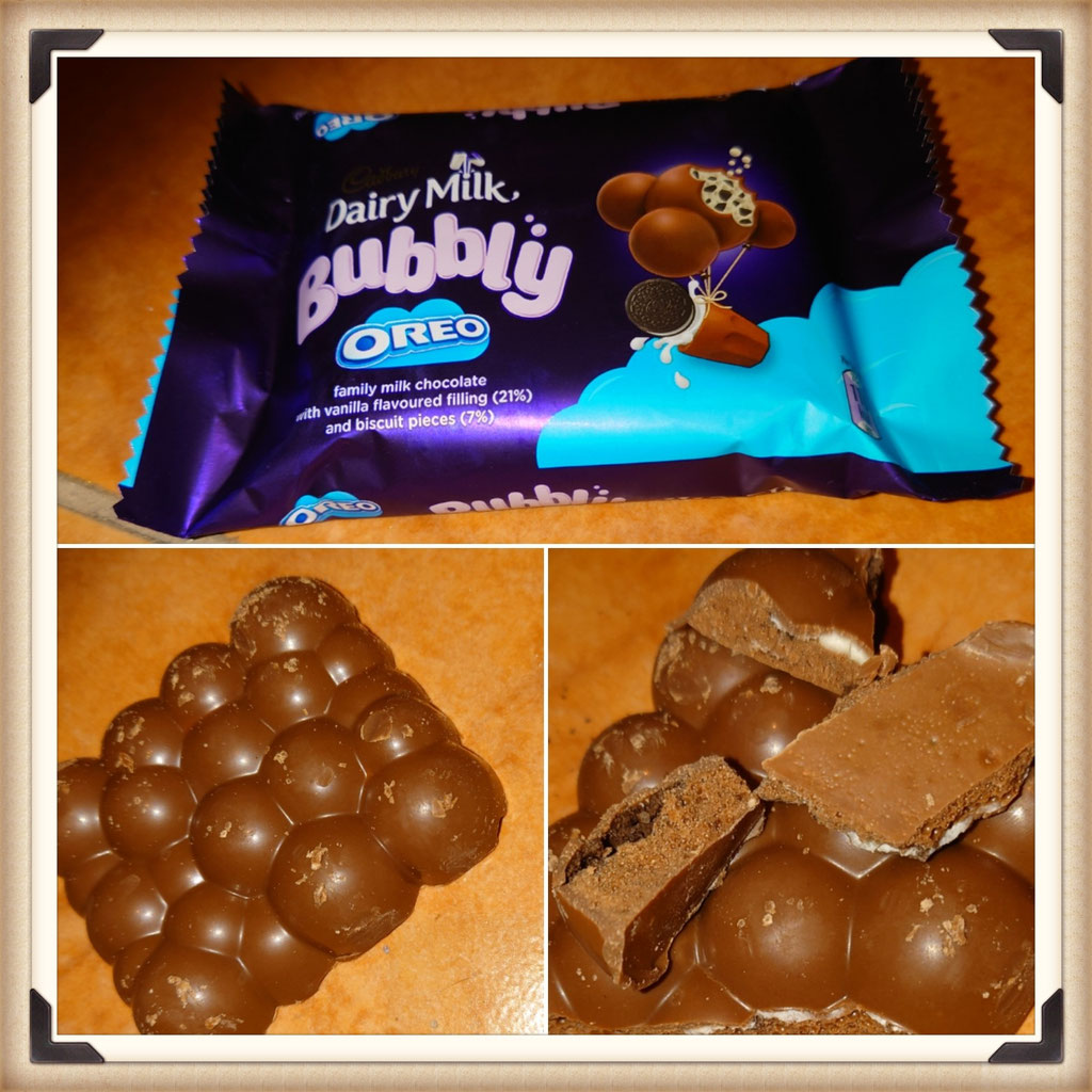 Cadbury dairy milk bubbly Oreo zuckerwelt im test