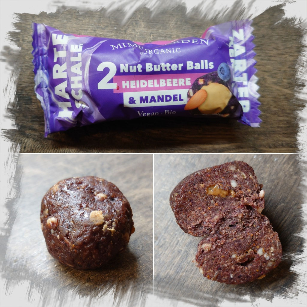 Mimis Garden Nut Butter Balls Heidelbeere & Mandel und Erdnuss