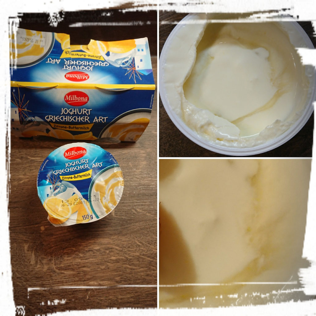 Milbona Joghurt Griechischer Art Zitrone Buttermilch Zuckerwelt Im Test