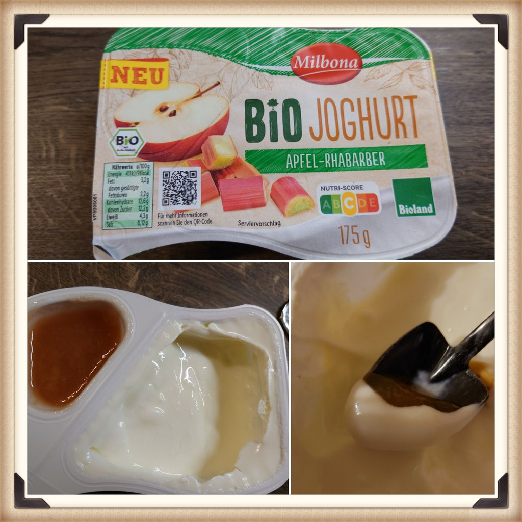Milbona Bio Joghurt Apfel Rhabarber Zuckerwelt Im Test