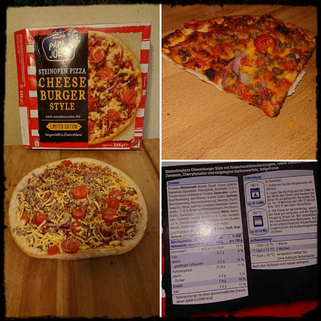 Pizza Papa Joes Cheese Burger Style Zuckerwelt Im Test