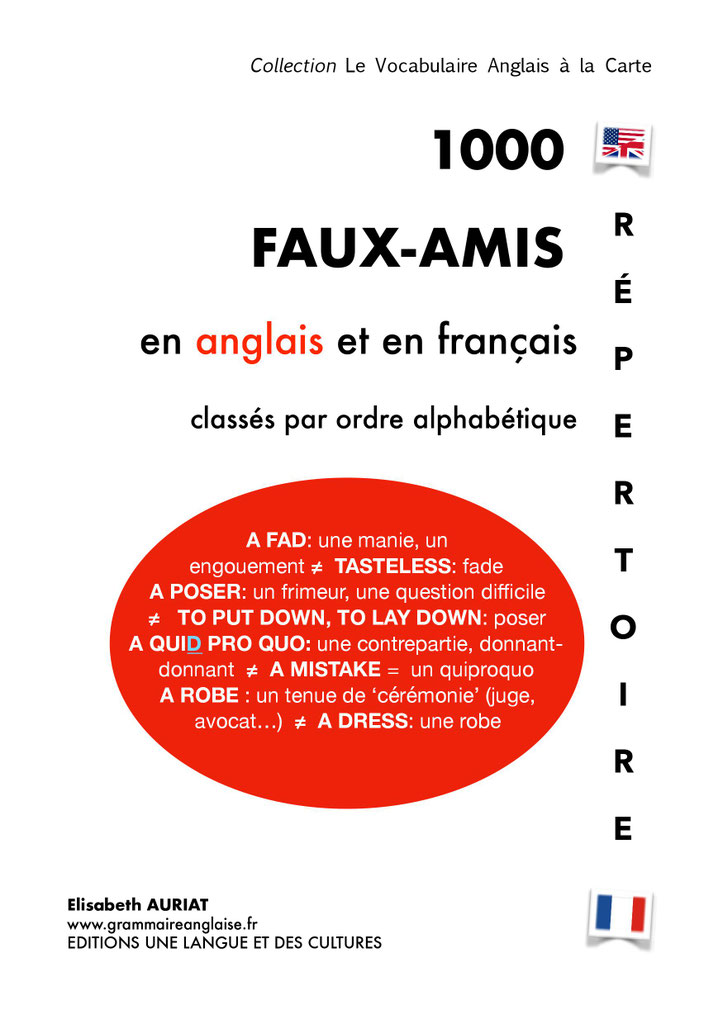 Fauxamis en anglais aide, bra, campsite, cave, commercial, con