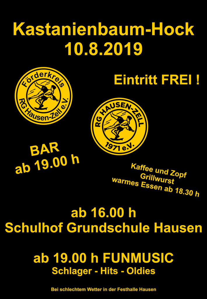 Vierter Hausener Kastanienbaumhock Rg Hausen Zell 1971 E V