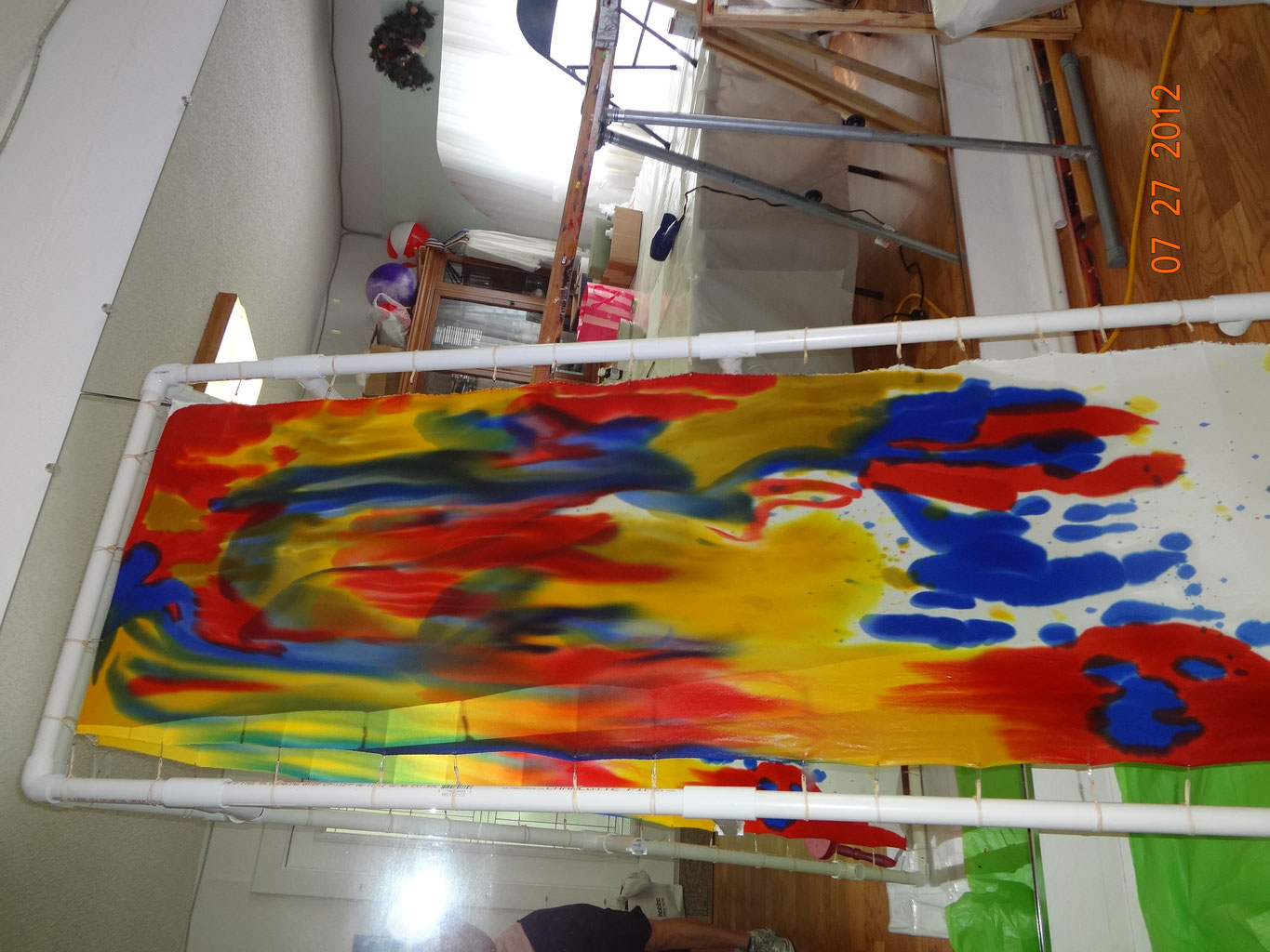 Silk Painting Classes 3 Strand Cord Silks Glowing Silk Flags