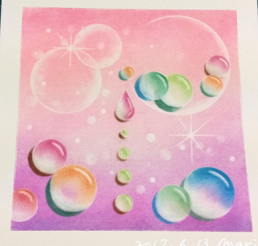 セール 登場から人気沸騰 パステルアート クラゲ&しずく 画材