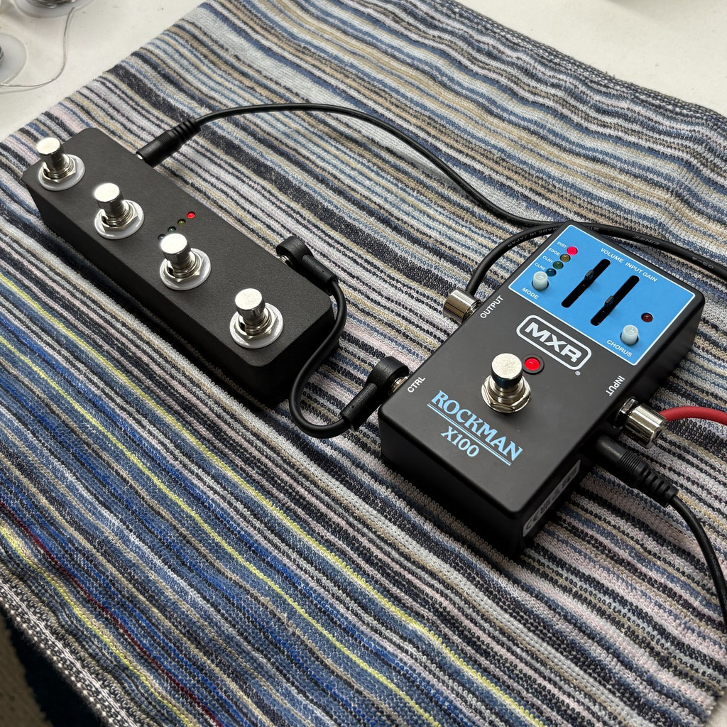 ギター MXR Rockman X100 + Endroll Foot Switch MXR ROCKMAN X100 のフットスイッチ - endroll-jpn