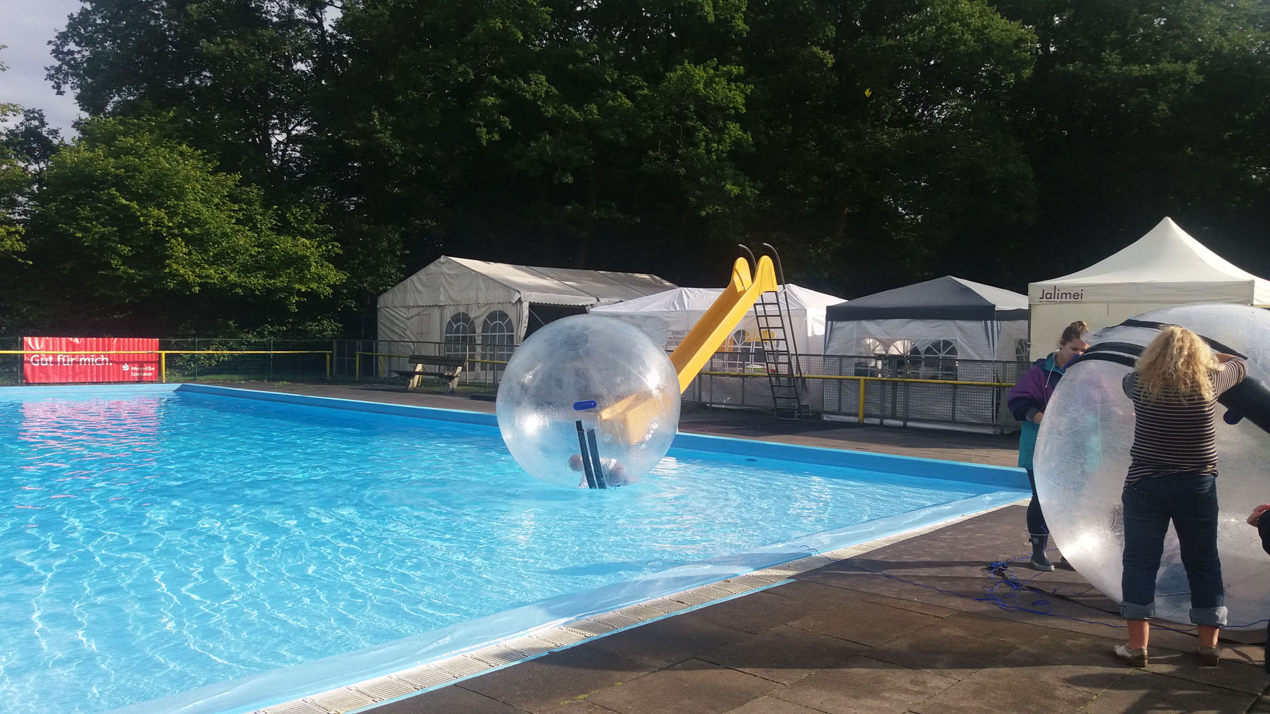 Wasserball - SJ-Events Beverstedt Hüpfburg mieten, Riesenball
