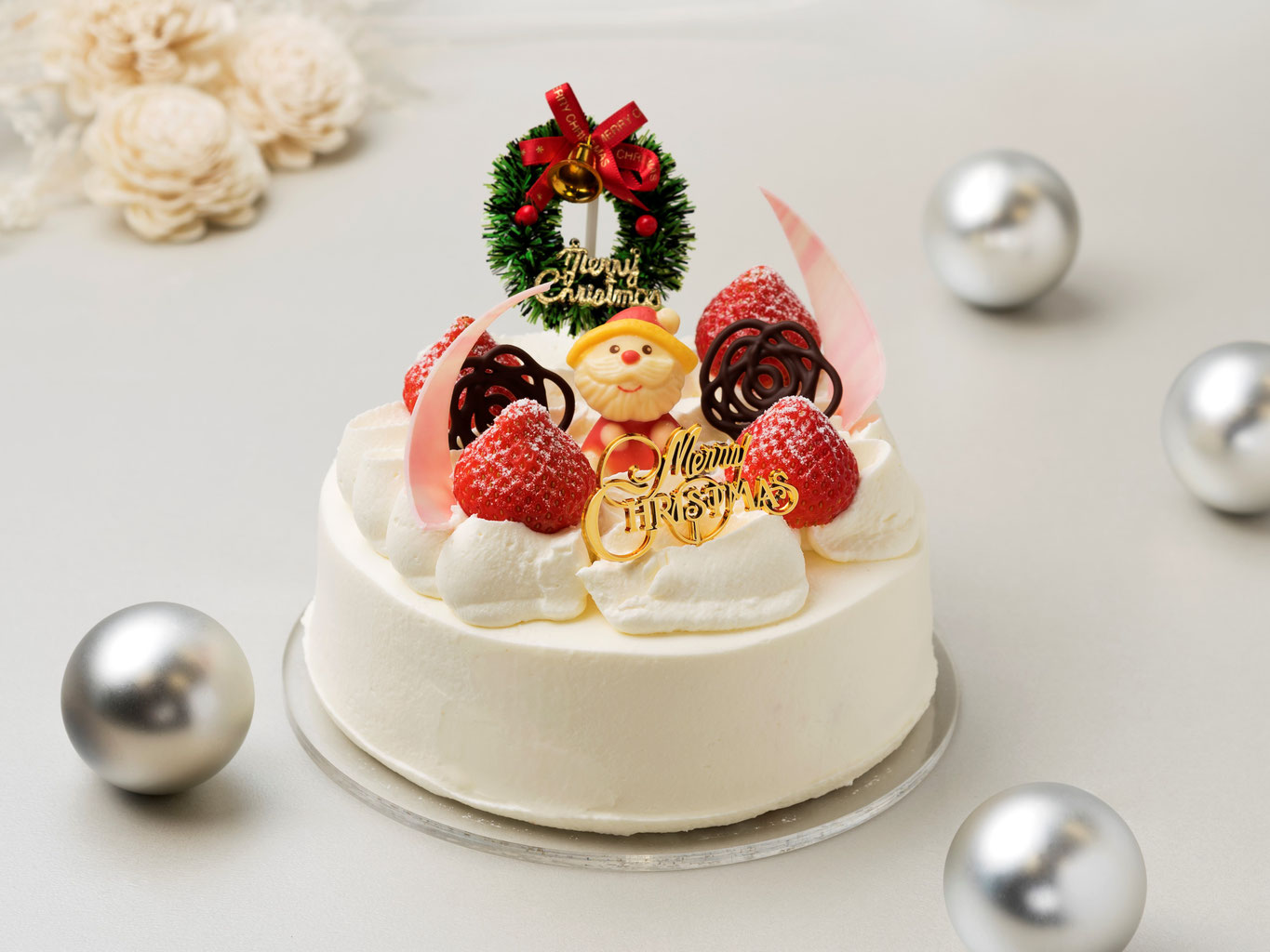 白ばらのクリスマスケーキ21 Shirobara 福山市の洋菓子店