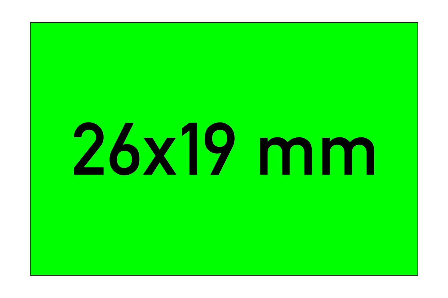 Preisetiketten 26x16mm beige permanent Etiketten für Auszeichner Umweltfarbe 