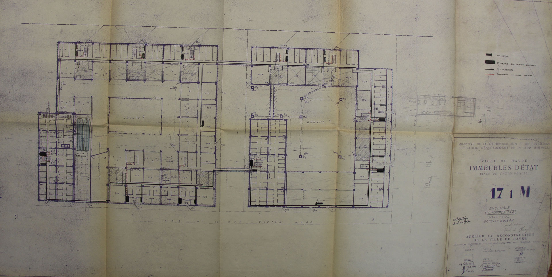Plans Des Appartements Ilots V40 Et V41 Le Havre Auguste Perret
