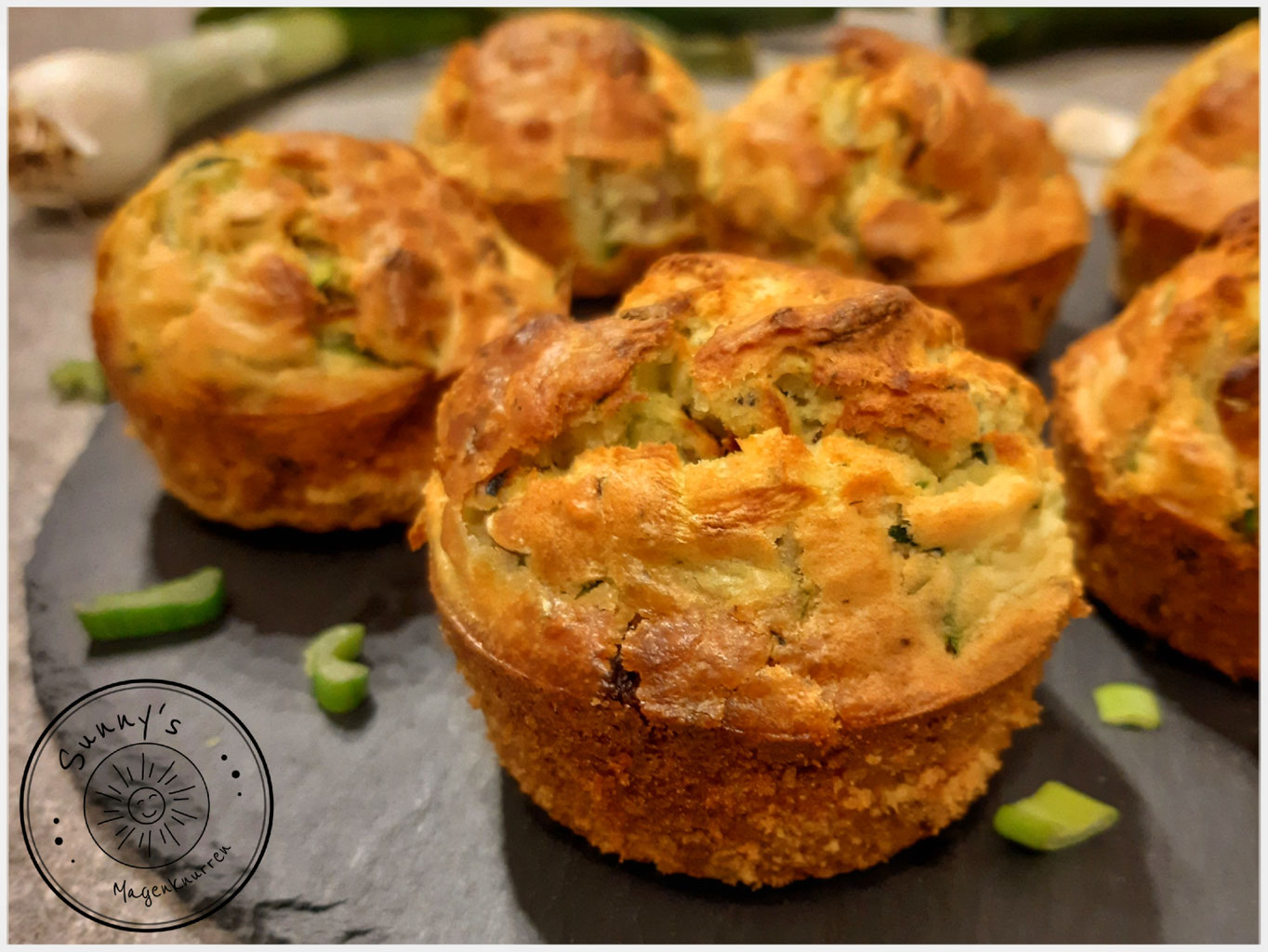 Pikante Zucchini Muffins Sunny´s Magenknurren